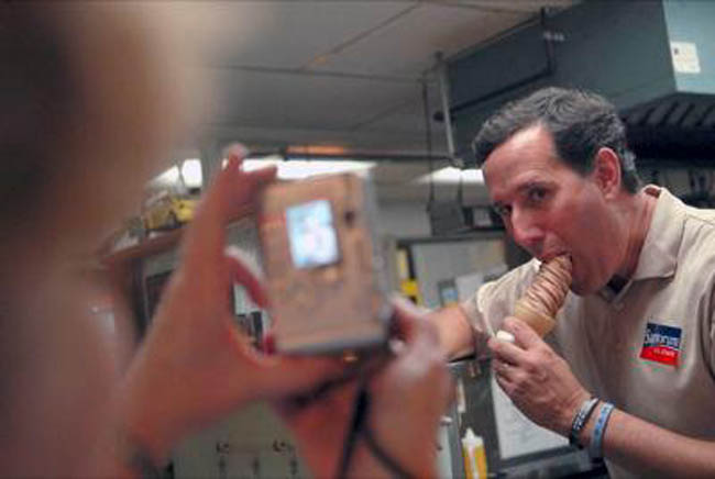 Rick Santorum likes the black cone